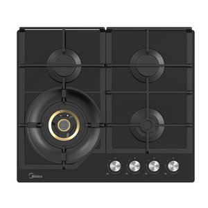 כיריים גז 4 להבות 60 ס"מ דגם Midea MG60GH096KT6B-IR מידאה זכוכית שחורה כיריים גז 4 להבות 60 ס"מ דגם Midea MG60GH096KT6B-IR מידאה זכוכית שחורה
