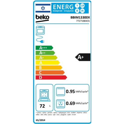 ���� ���� 72 ���� ��� BBIM13300X ��� Beko ������ �����-������ ����� ����