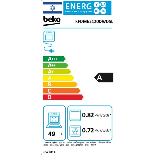���� ����� �� ��� 84 ���� ��� BEKO KFDM62120DWDSL ��� ���-������ ����� ����