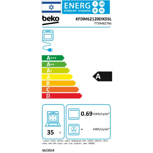 ���� ����� �� ��� 84 ���� ��� BEKO KFDM62120DXDSL ��� �������-������ ����� ����