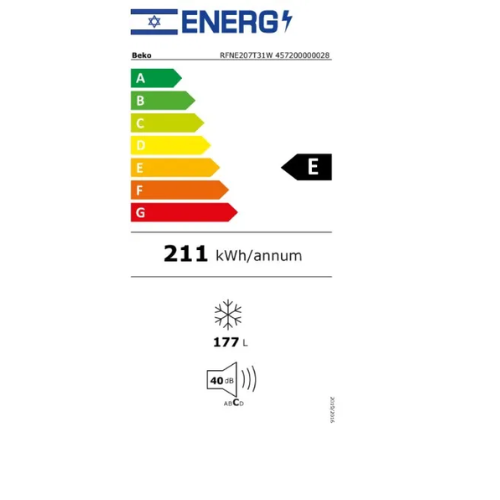 ����� 5 ������ 177 ���� No Frost ��� RFNE207T31W ��� Beko ���-������ ����� ����